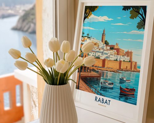 Alternative view of Rabat Travel Poster - Morocco Art Print