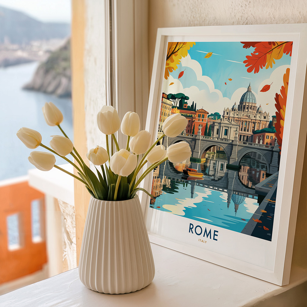 Rome Travel Poster - Italy Wall Art Print - Image 2