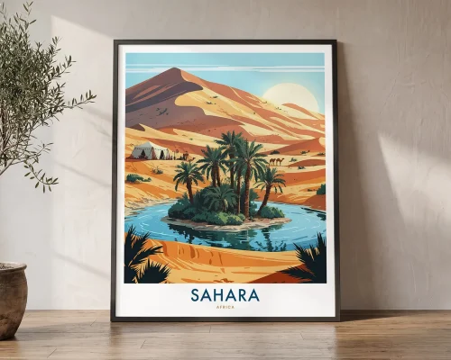 Sahara Desert Travel Print | ArtPrintsVicky