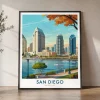San Diego Travel Poster — Vintage Wall Art Print | ArtPrintsVicky