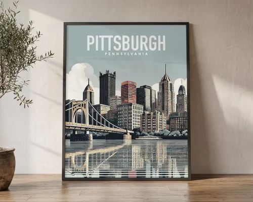 Steel City Dreams a Nostalgic Pittsburgh Print | ArtPrintsVicky
