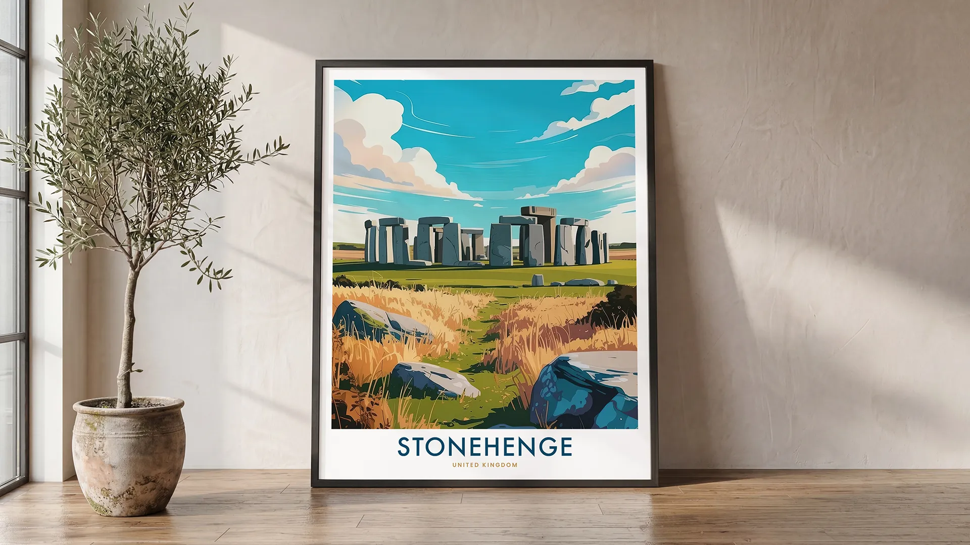 Stonehenge England Travel Print | ArtPrintsVicky
