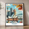 Sydney Travel Poster — Vintage Wall Art Print 1 | ArtPrintsVicky