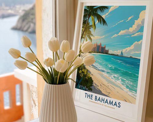 Alternative view of The Bahamas Travel Poster - Caribbean Print