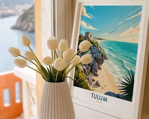 Alternative view of Tulum Mexico Travel Poster