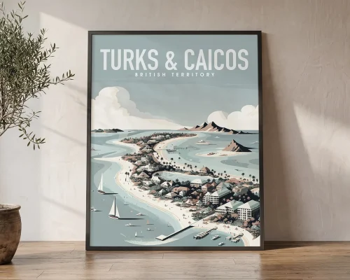 Turks and Caicos Travel Art Print | ArtPrintsVicky