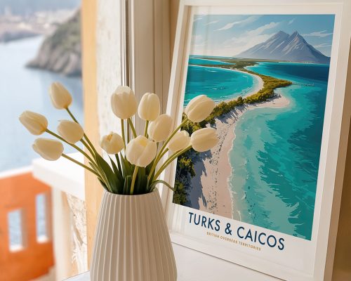 Alternative view of Turks and Caicos Island Travel Print