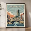 Utrecht Poster Inspired by Retro Travel Art | ArtPrintsVicky