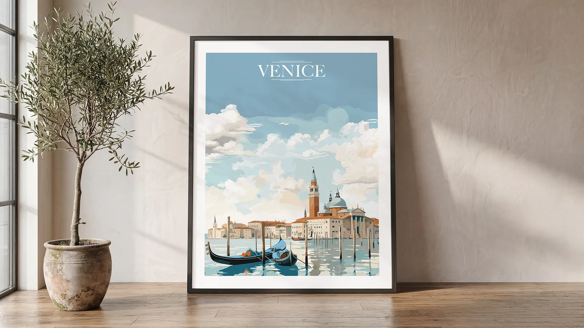 Venice Wall Art Print — Classic Cityscape Poster | ArtPrintsVicky
