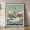Washington Dc Travel Poster — Vintage Wall Art Print | ArtPrintsVicky