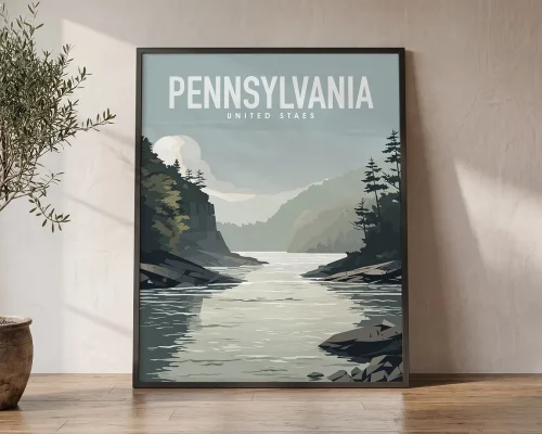 Wild Pennsylvania a Scenic Landscape Poster | ArtPrintsVicky