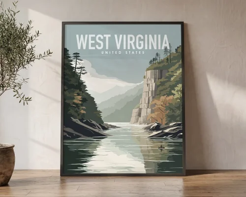 Wild Wonderful West Virginias Beauty Poster | ArtPrintsVicky