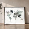Adventure Awaits Earth Tones 4 Watercolor Map | ArtPrintsVicky